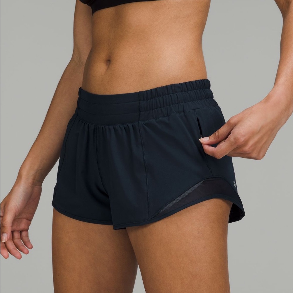 True navy hotty hot shorts
